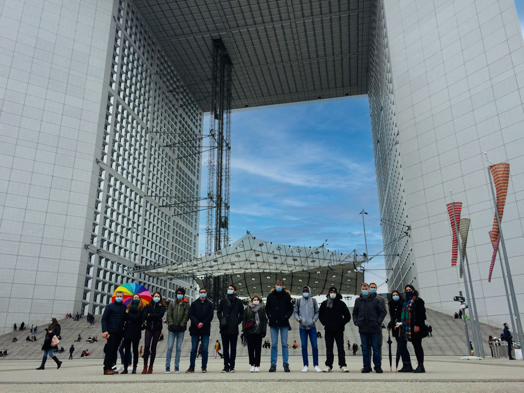 Students of the MSc Engineers for Smart Cities during their study trip in Paris